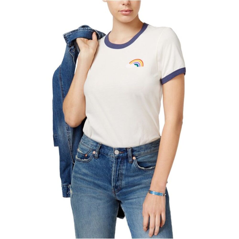 ban.do Womens Endless Summer Graphic T-Shirt, Off-White, S, DM
